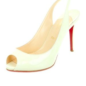 Patent leather Christian Louboutin slingback pumps